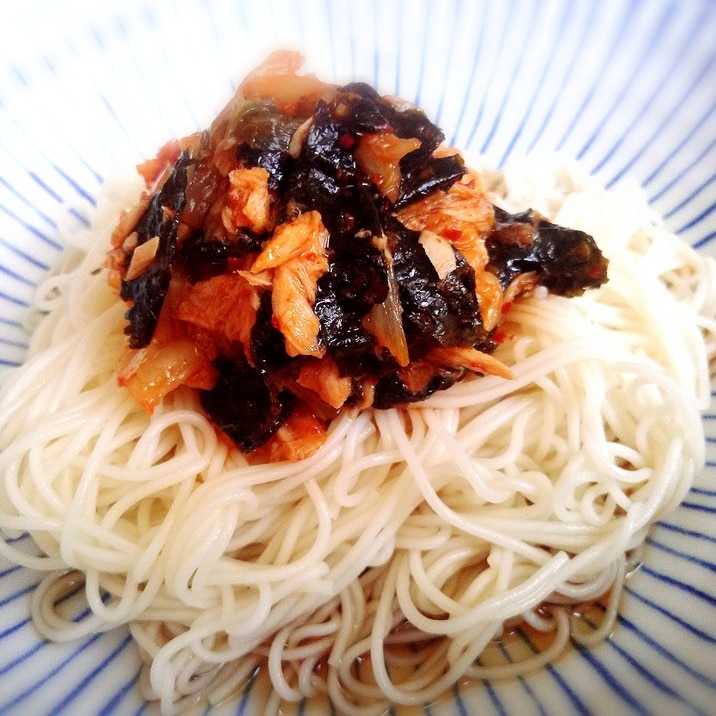 簡単アレンジ♪ツナキムチ素麺☆